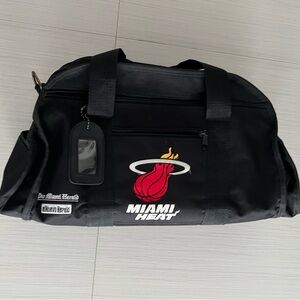 Miami Heat Black Duffel Bag